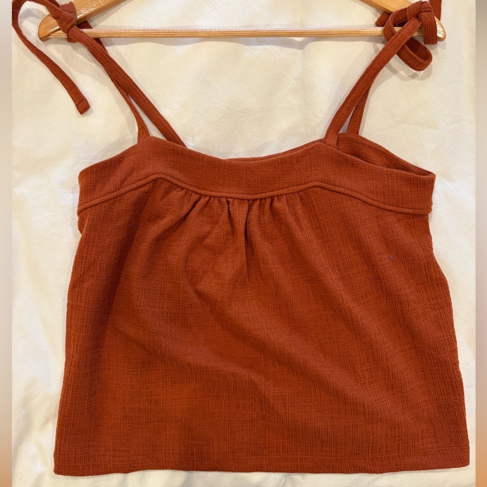 Rust Orange Sleeveless Top - Picture 2 of 5